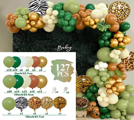 Balloon Set 127pcs - Safari - Image 3