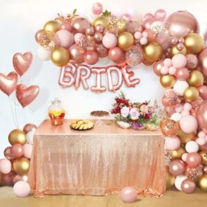 Balloon Set 148pcs - Pink and gold