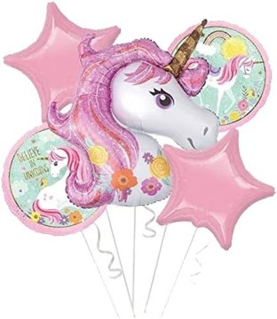 Balloon Set 57pcs - Happy Birthday (Unicorn Theme) - Image 2