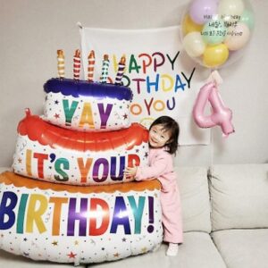Foil Balloon 102*62cm - Birthday Cake (Pack of 5)