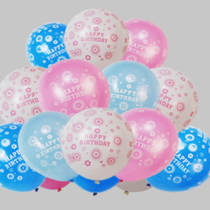 Party Balloon Printed 12inch 50pcs/Bag -  Happy Birthday (Pack of 2)