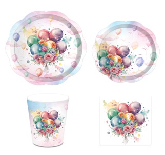Tableware Set - Balloons - Image 3