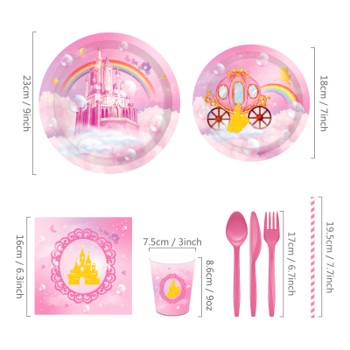 Tableware Set - Pink - Image 3