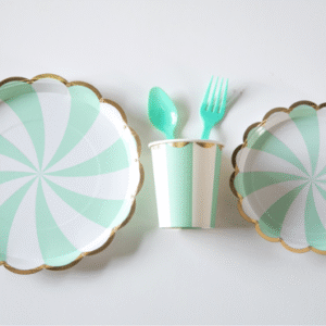 Tableware Set – Blue Stripes