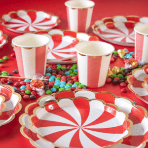 Tableware Set – Red Stripes