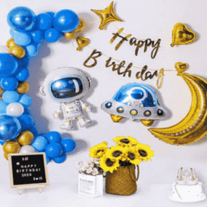 Balloon Set - Happy Birthday Space
