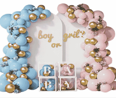 Balloon Set - Gender reveal (blue and pink)