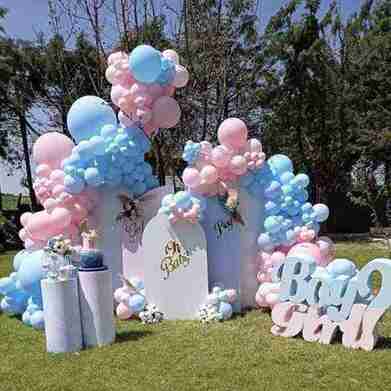 Balloon Set - Gender reveal (blue and pink) - Image 2