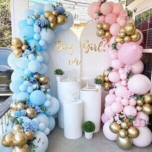 Balloon Set - Gender reveal (blue and pink) - Image 3