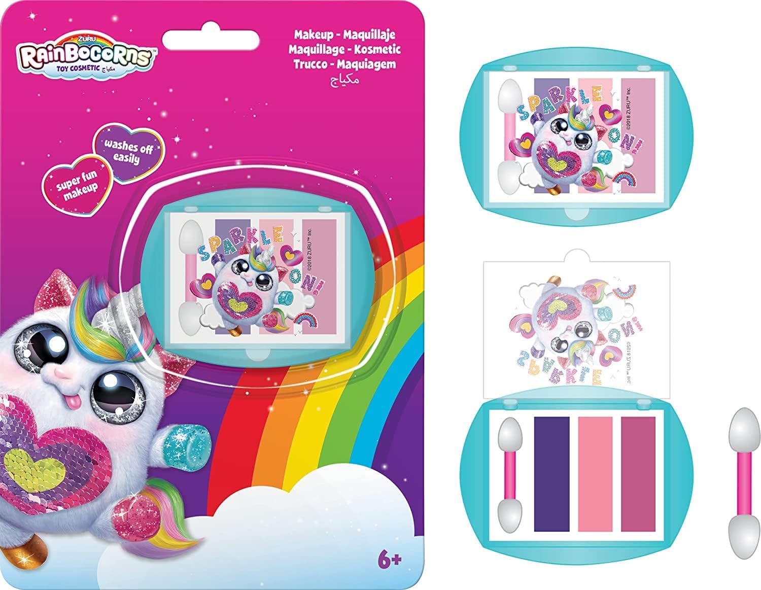 RAINBOCORNS TOY COSMETIC (EYESHADOW & LIP GLOSS) 13x1.5x18 Multicolor