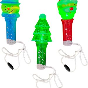 Christmas Fun Torch (With Flash Light) 3 Color Assorted