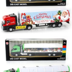 Christmas 1:60 Pull-Back Die-Cast Truck (Assorted 2 Color Mixed)