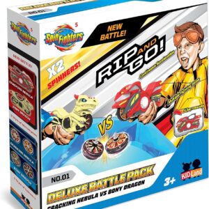 Spin Fighters 5 Deluxe Battle Pack Cracking Nebula Vs Bony Dragon Spinner Toy