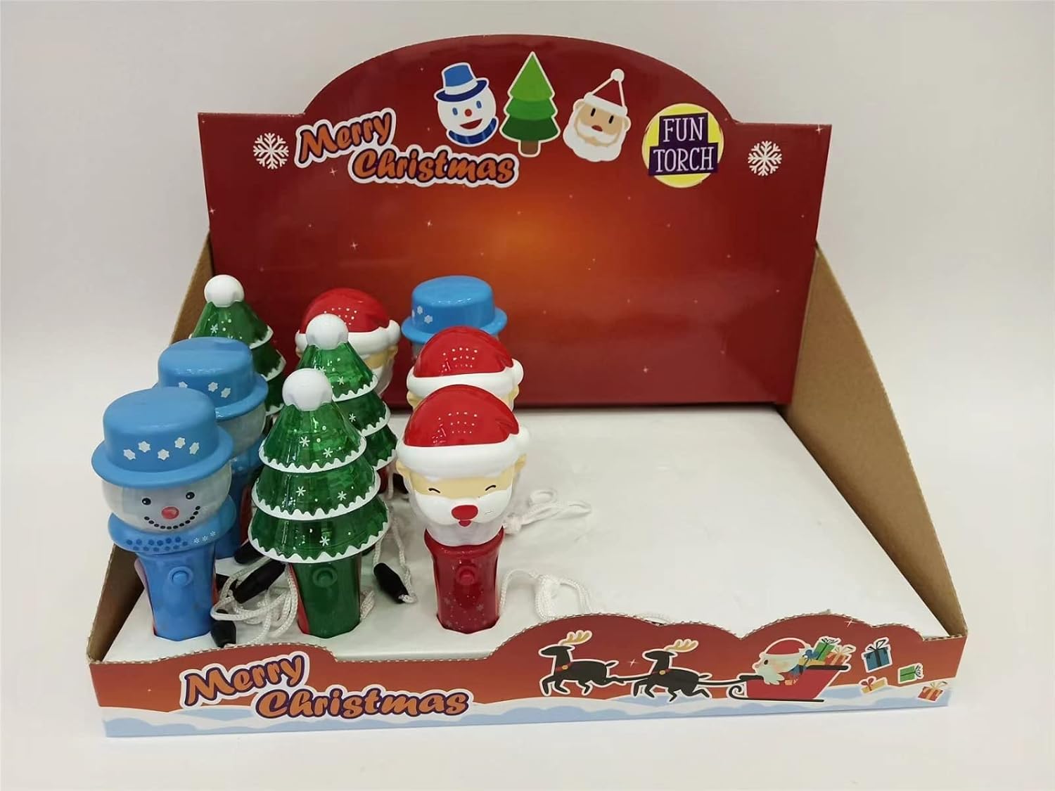 Christmas Fun Torch (With Flash Light) 3 Color Assorted - Image 2
