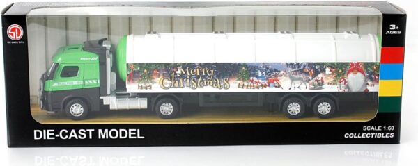 Christmas 1:60 Pull-Back Die-Cast Truck (Assorted 2 Color Mixed) - Image 3