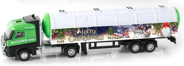 Christmas 1:60 Pull-Back Die-Cast Truck (Assorted 2 Color Mixed) - Image 4
