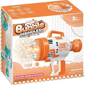Generic 108 Holes Electric Bubble Machine, Automatic Bubble Maker