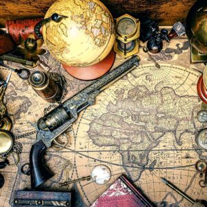 Brain Tree - 1000 Piece Puzzles for Adults And Kids 12+ Unique Puzzles for Adults And Kids 1000 Pieces with Droplet Technology for Anti Glare & Soft Touch - 27.5”Lx19.5”W (Pirates Table Puzzle)