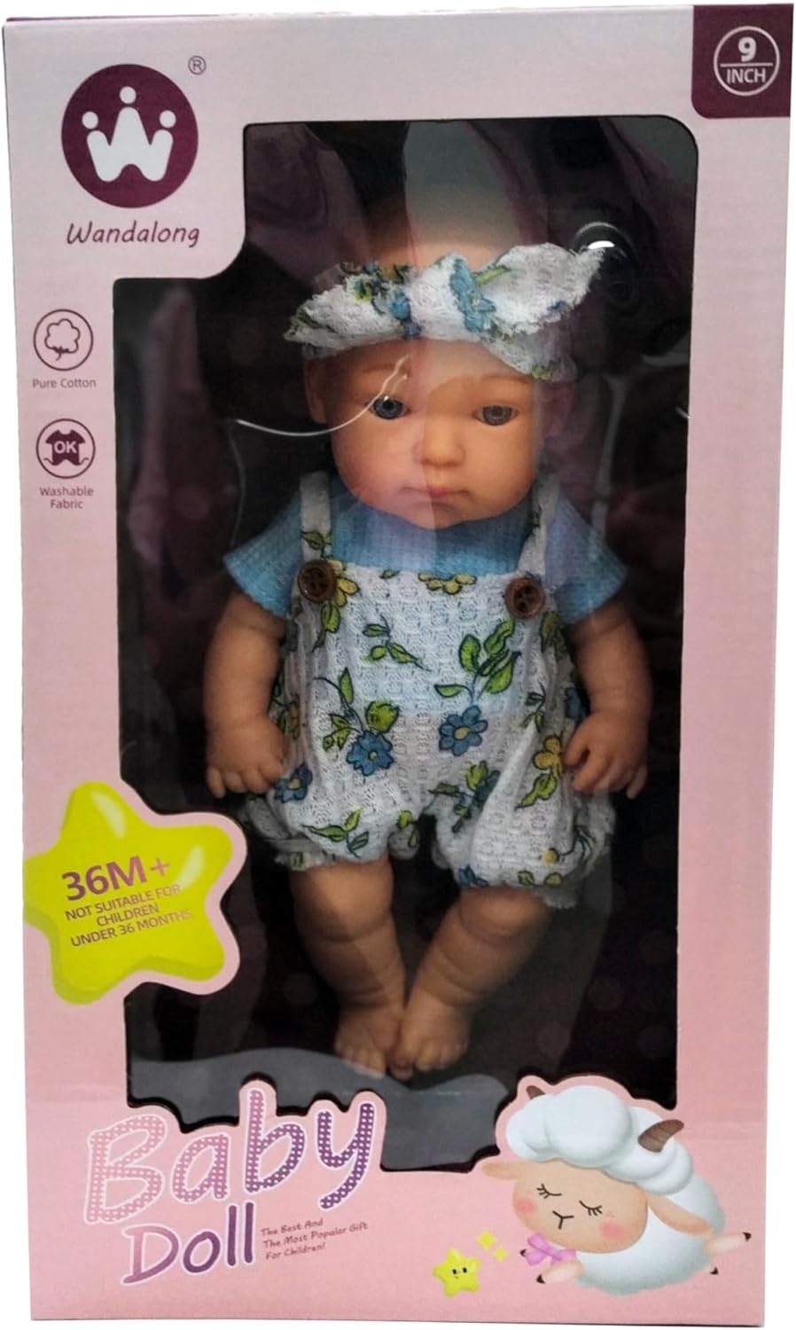 Fashion Baby Doll, 9 Inch, Floral Outfit with Blue Top, Ages 3+, Girls - Image 4