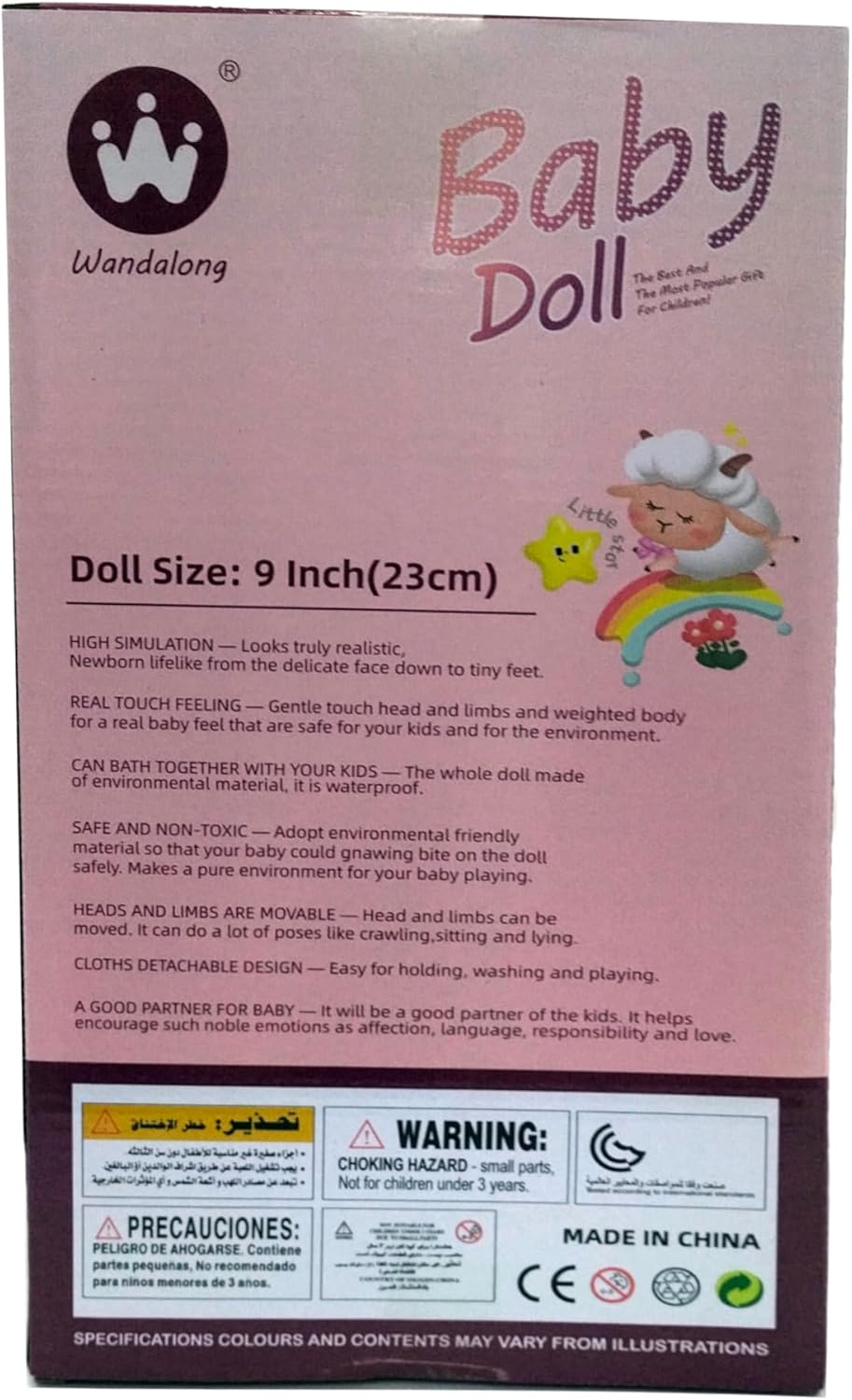 Fashion Baby Doll, 9 Inch, Floral Outfit with Blue Top, Ages 3+, Girls - Image 2