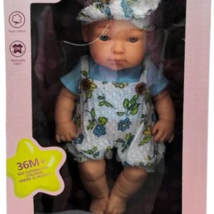 Fashion Baby Doll, 9 Inch, Floral Outfit with Blue Top, Ages 3+, Girls