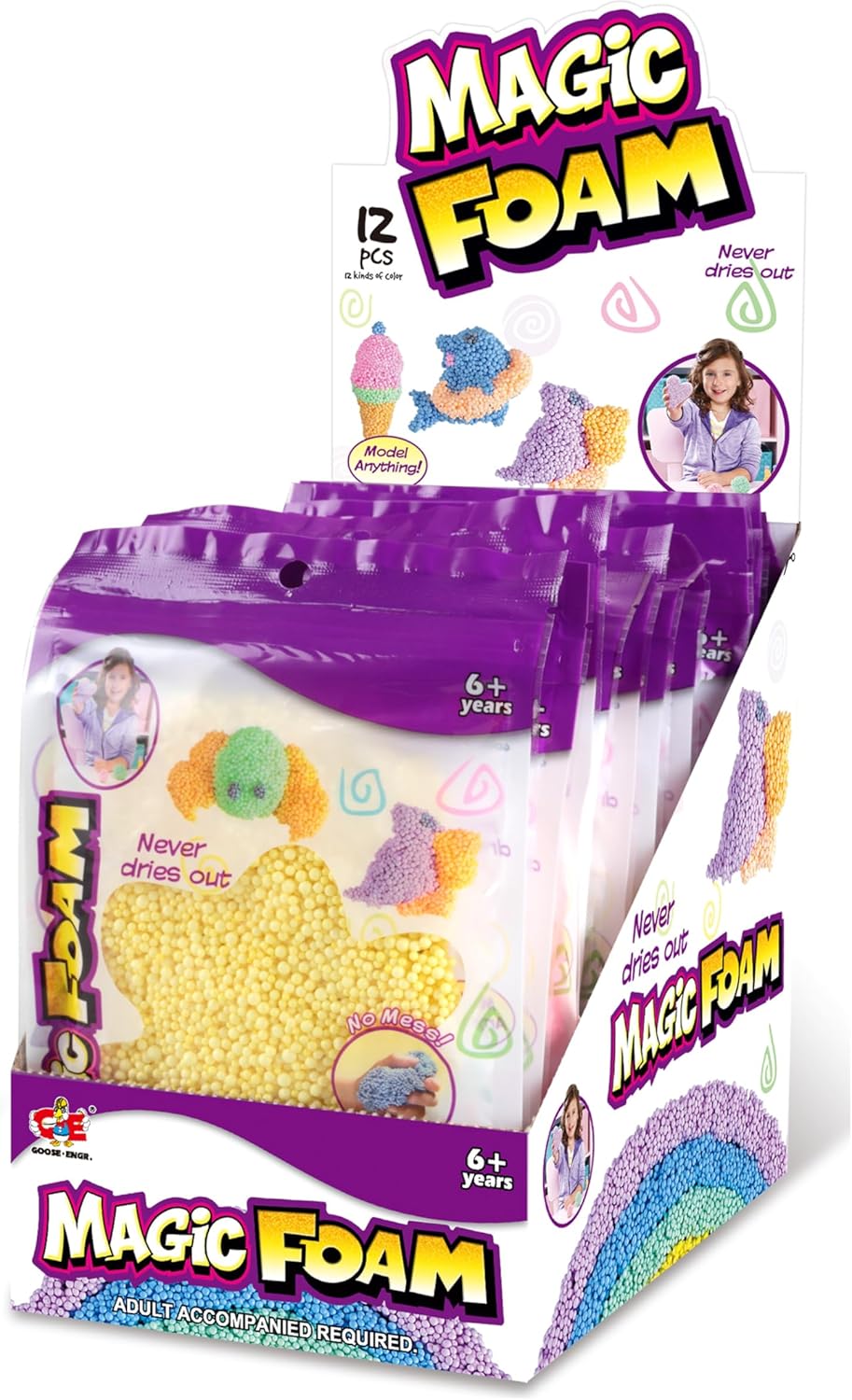 Magic Foam Sand Art Kit, Multi-colored, 200g, Educational Play Set, Ages 6+ - Image 3