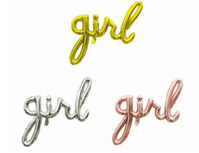 Foil Balloon - Girl (Pack of 5)