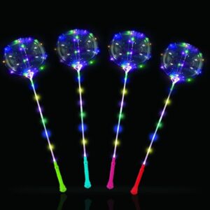 Light Up Bobo Balloon (Pack of 4)