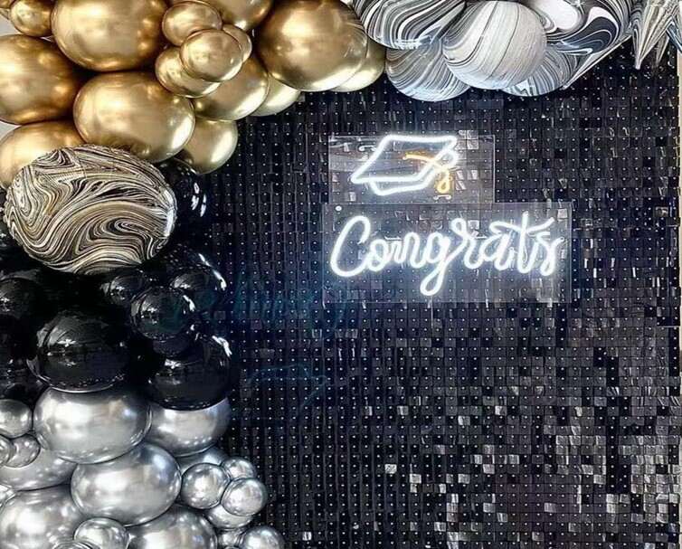 Wall Backdrop with Base - Black (Pack of 2)