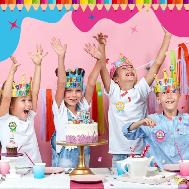 Party Cap - Back To School (Pack of 8) - Image 3