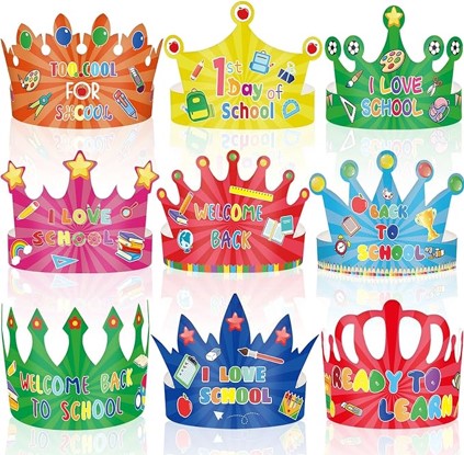 Party Cap - Back To School (Pack of 8) - Image 2