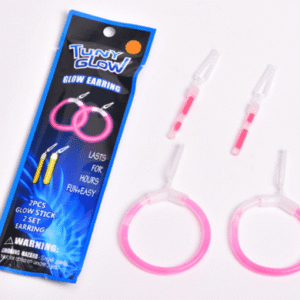 Neon Party Earring Hoops Glow in the dark (Pack of 9)