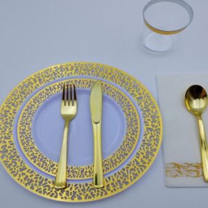 Tableware Set  plastic - Gold