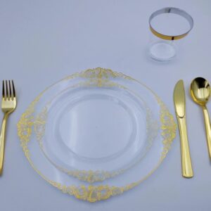 Tableware Set plastic - Gold