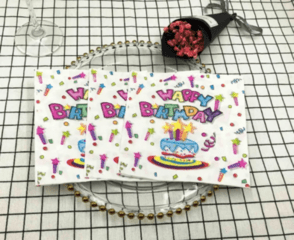 Tissues-Happy Birthday (Pack of 6) - Image 2