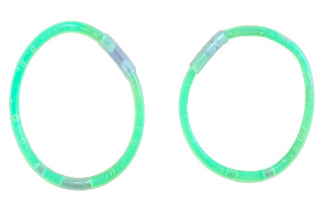 Neon Party Earring Hoops Glow in the dark (Pack of 9) - Image 2