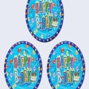 Disposable Plates -Happy Birthday (Pack of 6)