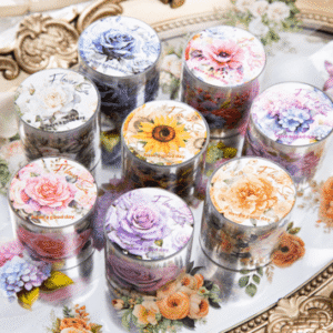 Flower Sticker - 8 styles mixed (Pack of 4)