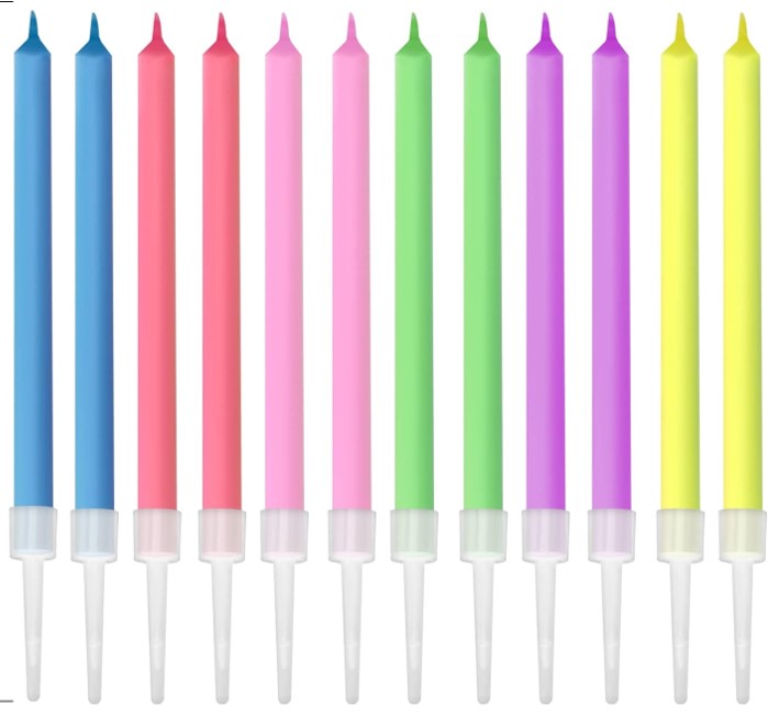 Birthday Candles- Color Flame (Pack of 3) - Image 2