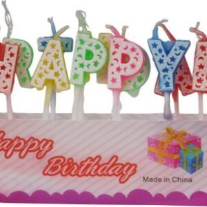 Candles- Happy Birthday (Pack of 5)