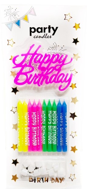 Candles-Happy Birthday (Pack of 5) - Image 2