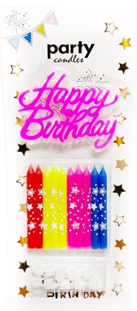 Candles-Happy Birthday (Pack of 5) - Image 3