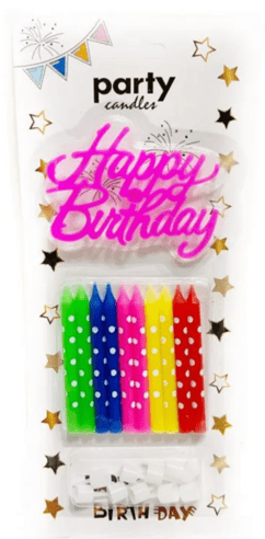 Candles-Happy Birthday (Pack of 5) - Image 4