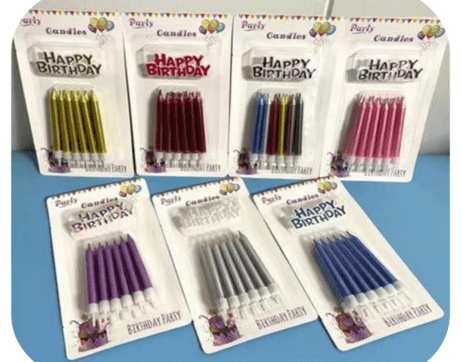 Candle -Happy Birthday 12pcs (Pack of 6)