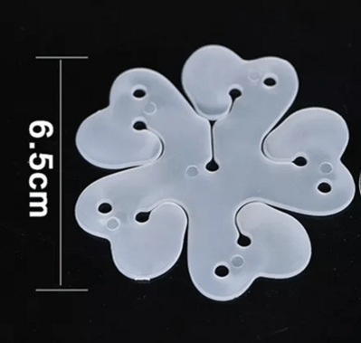 Flower Shaped Balloon Clip Holder (Pack of 50)