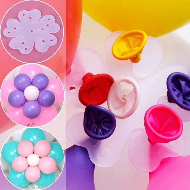 Flower Shaped Balloon Clip Holder (Pack of 50) - Image 2