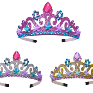 Children's Princess Tiara Crown- Crystal Princess (Pack of 2)