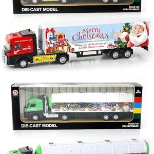 Christmas 1:60 Pull-Back Die-Cast Truck (Assorted 2 Color Mixed)