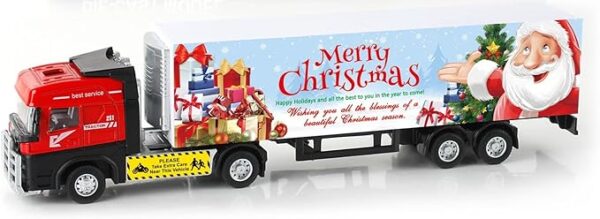 Christmas 1:60 Pull-Back Die-Cast Truck (Assorted 2 Color Mixed) - Image 2