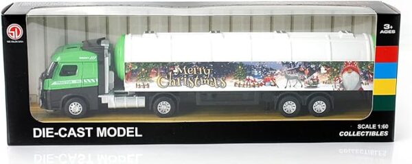 Christmas 1:60 Pull-Back Die-Cast Truck (Assorted 2 Color Mixed) - Image 3